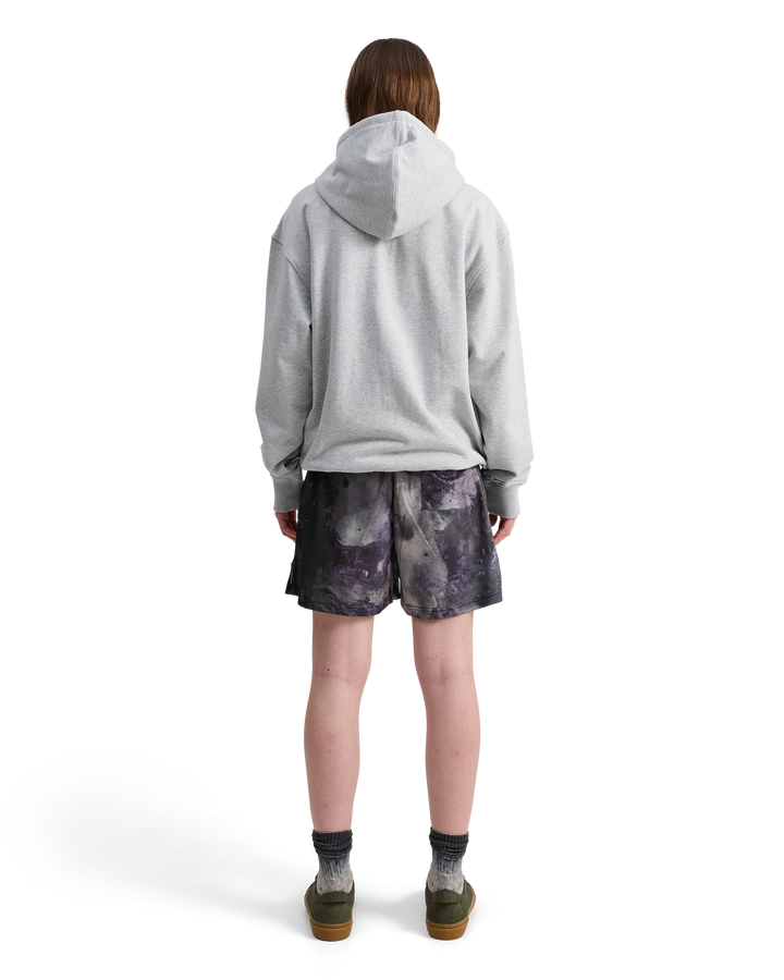 ALIS AARON HOODIE W/ ZIPPER & LOGO Hoodie Grey Melange