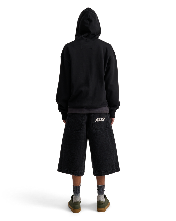 ALIS AORI HOODIE W/ CHEST LOGO Hoodie Solid Black