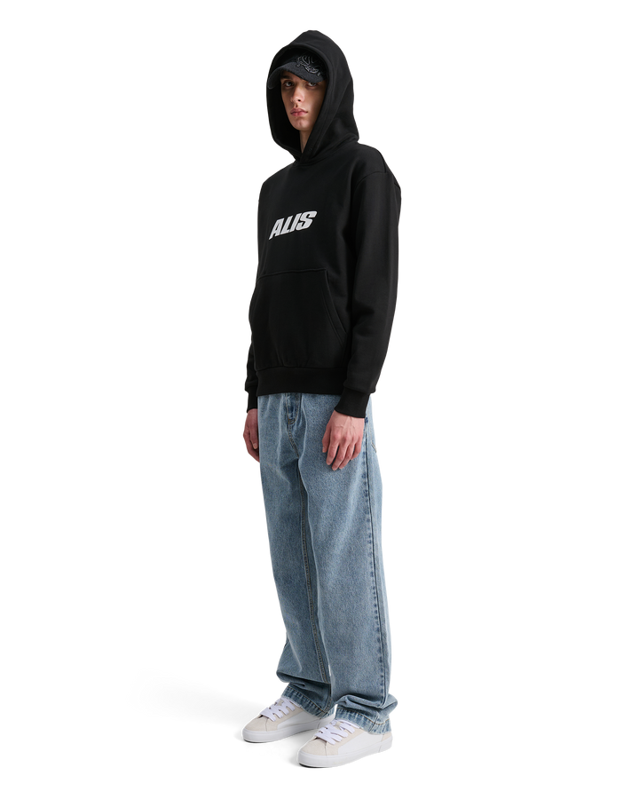 ALIS AORI HOODIE W/ CHEST LOGO Hoodie Solid Black