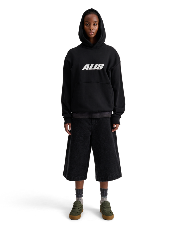 ALIS AORI HOODIE W/ CHEST LOGO Hoodie Solid Black