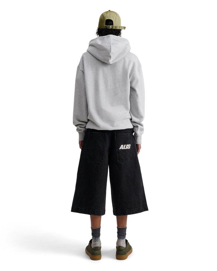 ALIS AORI HOODIE W/ CHEST LOGO Hoodie Grey Melange