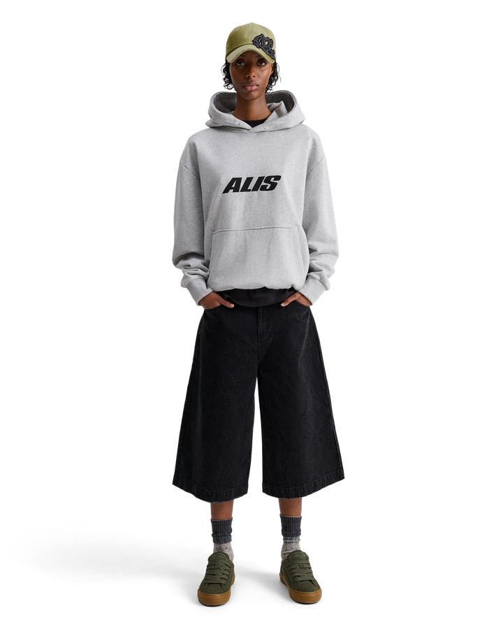 ALIS AORI HOODIE W/ CHEST LOGO Hoodie Grey Melange