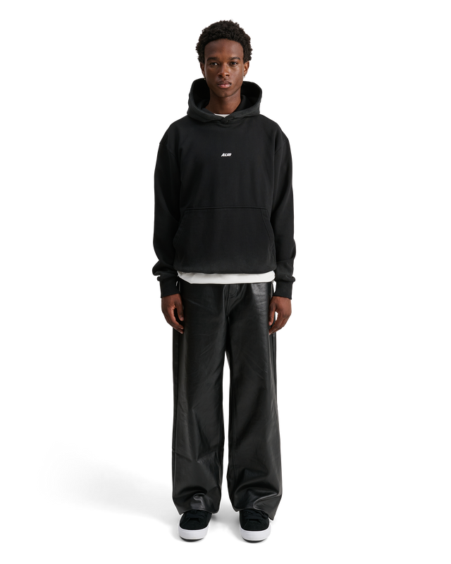 ALIS AORI HOODIE W/ LOGO Hoodie Solid Black