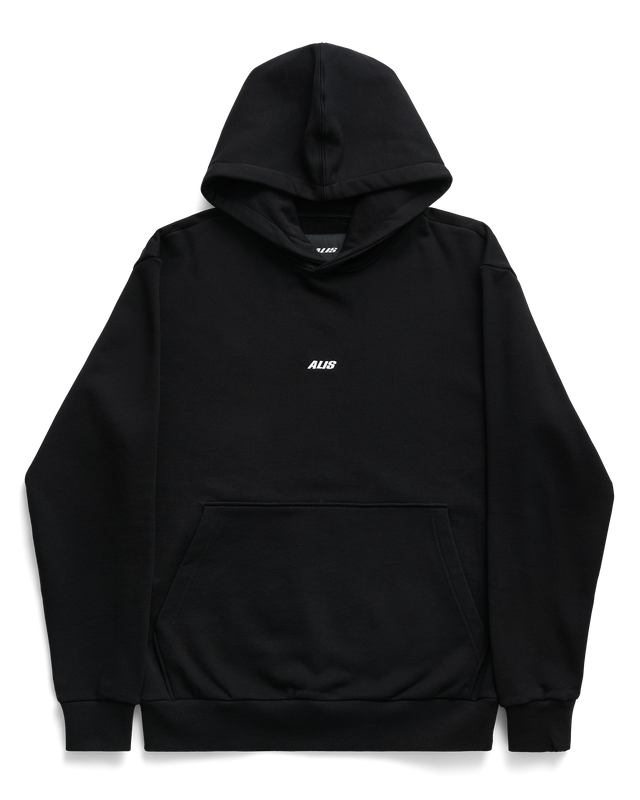 ALIS AORI HOODIE W/ LOGO Hoodie Solid Black