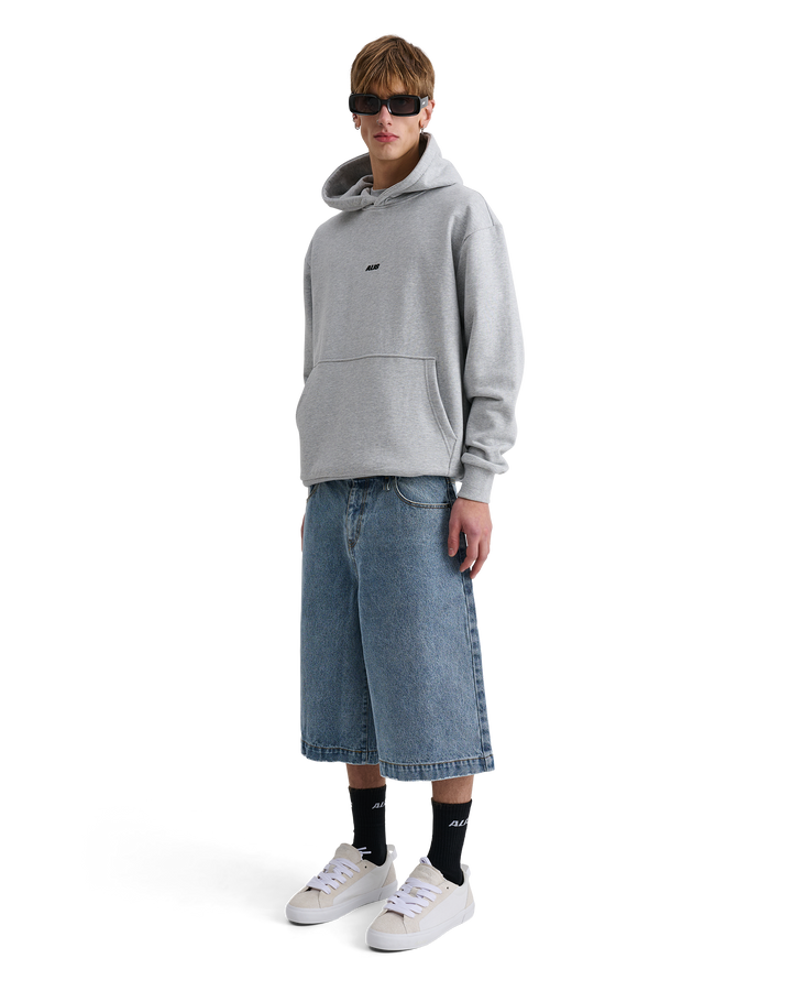 ALIS AORI HOODIE W/ LOGO Hoodie Grey Melange