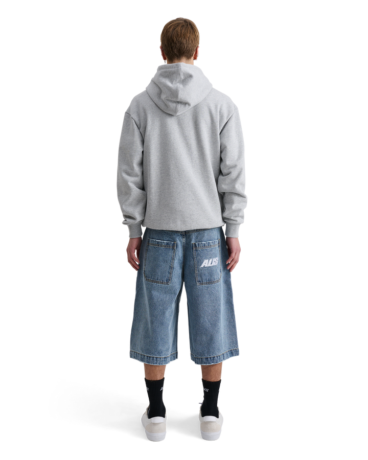 ALIS AORI HOODIE W/ LOGO Hoodie Grey Melange