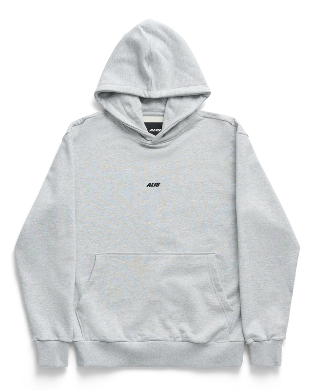 ALIS AORI HOODIE W/ LOGO Hoodie Grey Melange