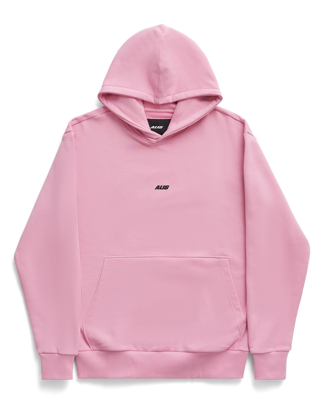 ALIS AORI HOODIE W/ LOGO Hoodie Solid Pink