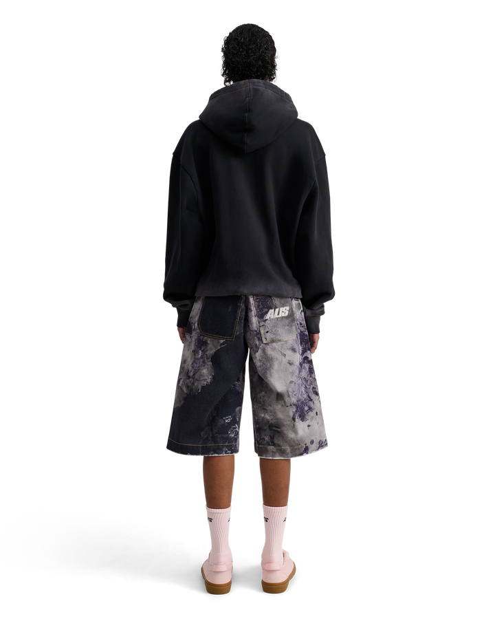 ALIS AORI HOODIE W/ LOGO Hoodie Faded Black