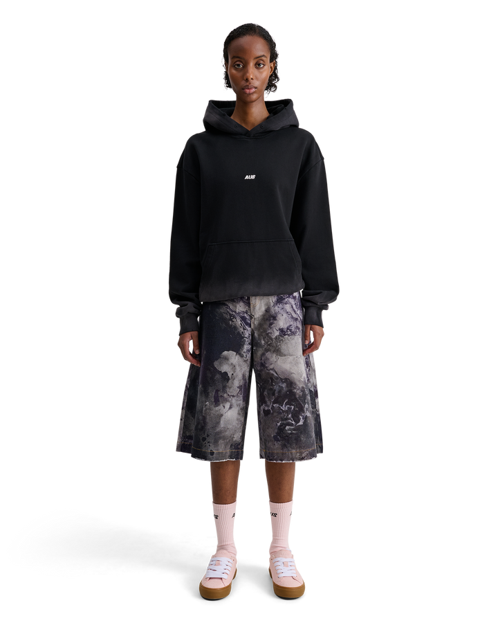 ALIS AORI HOODIE W/ LOGO Hoodie Faded Black