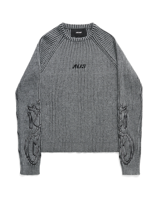 ALIS ARIA KNIT SWEAT W/ EMBROIDERY Knitwear