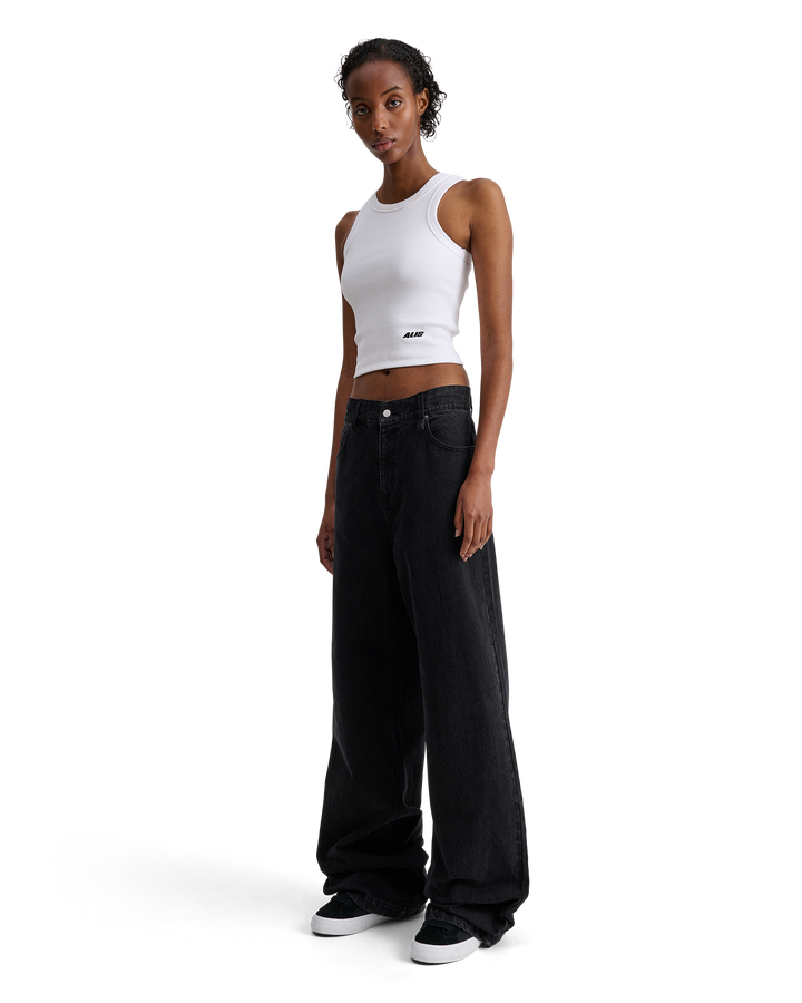 ALIS BAM WIDE FIT JEANS Jeans Washed Black