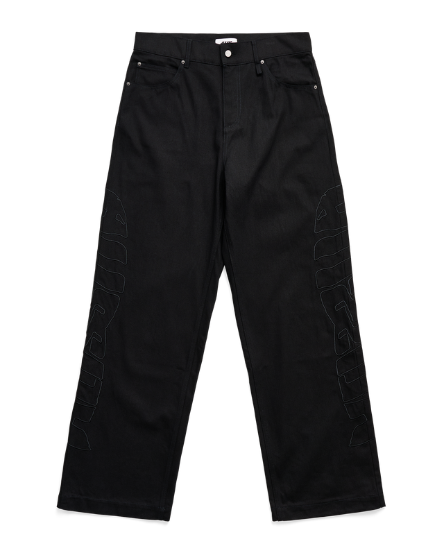 ALIS BAM WIDE FIT JEANS W/ EMBROIDERY Jeans Solid Black