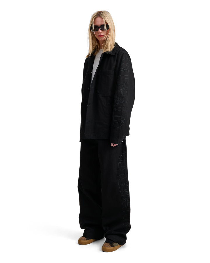 ALIS BAM WIDE FIT JEANS W/ EMBROIDERY Jeans Solid Black