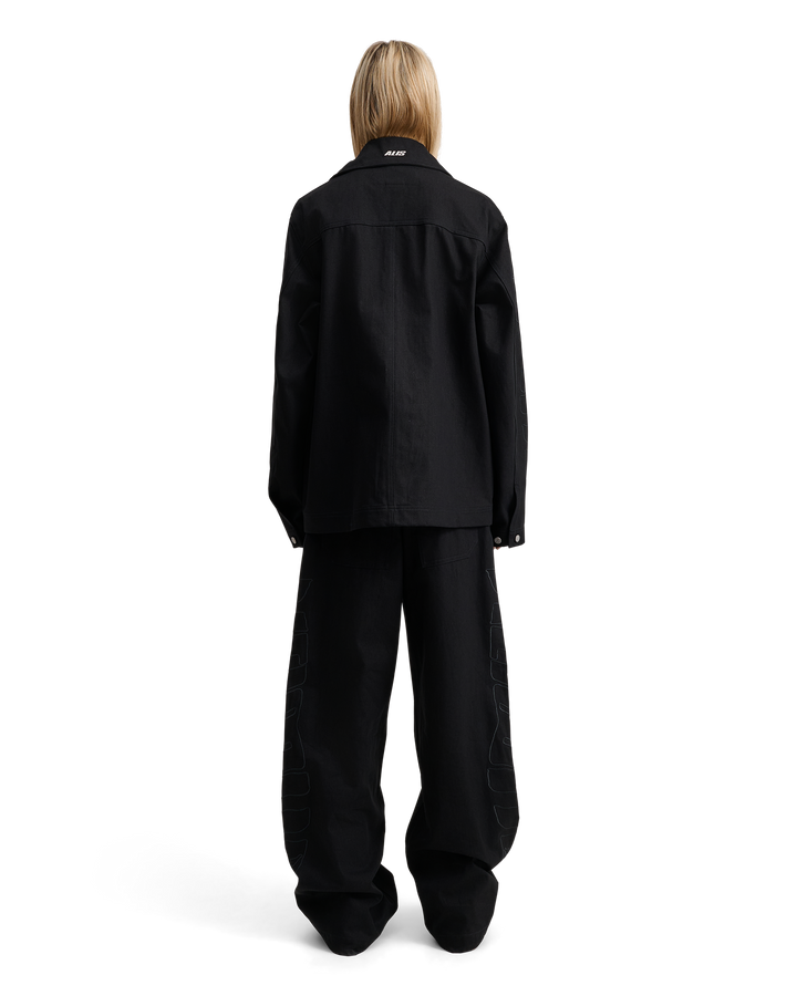ALIS BAM WIDE FIT JEANS W/ EMBROIDERY Jeans Solid Black