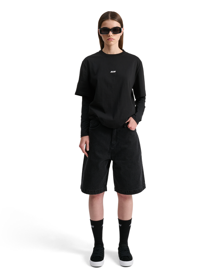 ALIS BIRDY ESSENTIAL SOCKS W/ LOGO Socks Black