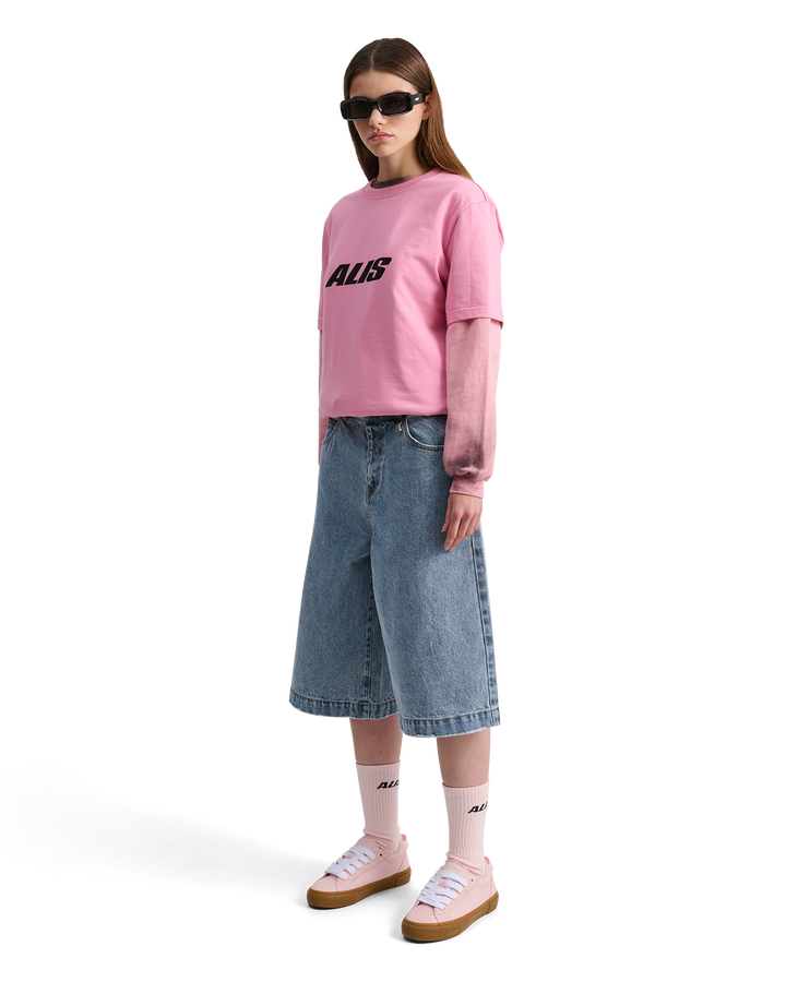 ALIS BIRDY ESSENTIAL SOCKS W/ LOGO Socks Sea Pink
