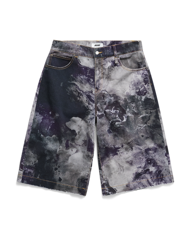 ALIS CHAZ WIDE FIT DENIM SHORTS Shorts Painter's Purple