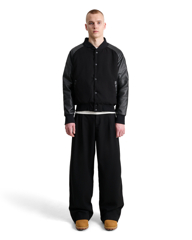 ALIS EARP VARSITY JACKET Jacket Solid Black