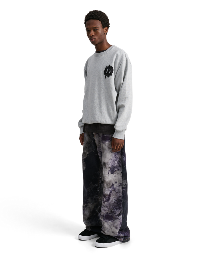 ALIS GRECO SWEATSHIRT W/ LOTUS PATCH Sweatshirt Grey Melange