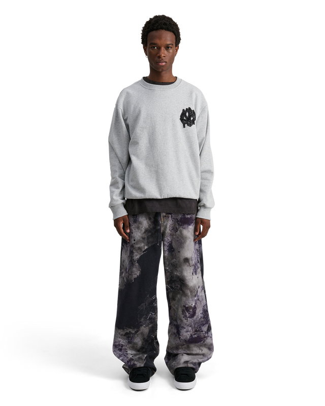 ALIS GRECO SWEATSHIRT W/ LOTUS PATCH Sweatshirt Grey Melange