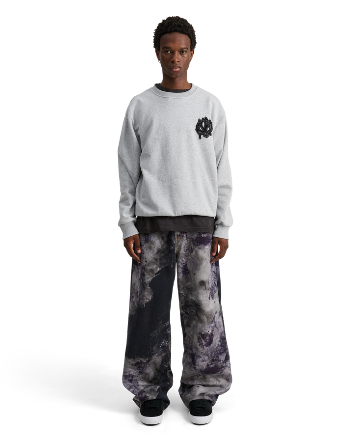ALIS GRECO SWEATSHIRT W/ LOTUS PATCH Sweatshirt Grey Melange