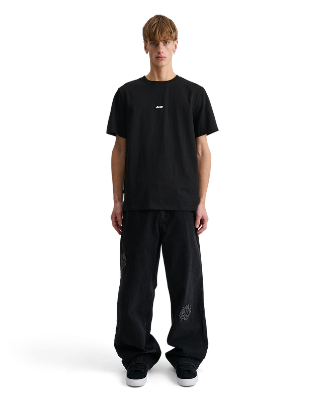 ALIS JERON ESSENTIAL T-SHIRT W/ LOGO T-shirt Solid Black