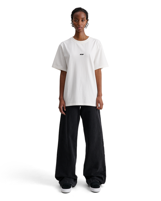 ALIS JERON ESSENTIAL T-SHIRT W/ LOGO T-shirt Solid White