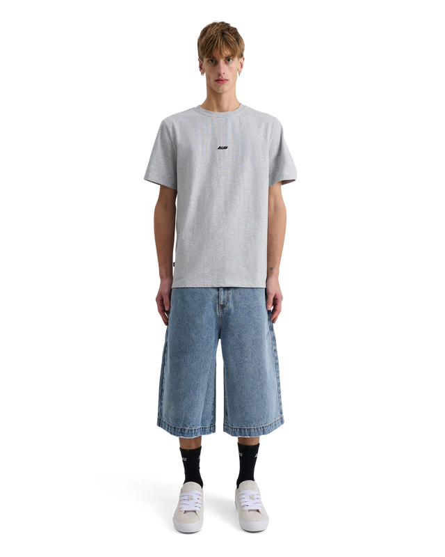 ALIS JERON ESSENTIAL T-SHIRT W/ LOGO T-shirt Grey Melange