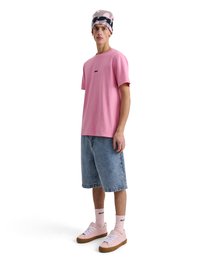 ALIS JERON ESSENTIAL T-SHIRT W/ LOGO T-shirt Solid Pink