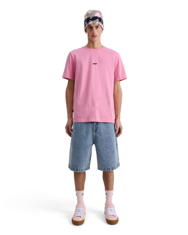 ALIS JERON ESSENTIAL T-SHIRT W/ LOGO T-shirt Solid Pink