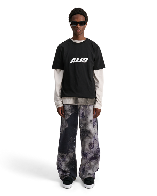 ALIS JERON ESSENTIAL T-SHIRT W/ CHEST LOGO T-shirt Solid Black