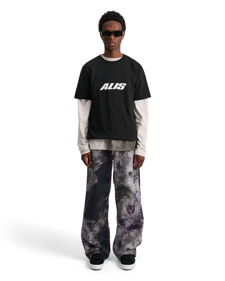 ALIS JERON ESSENTIAL T-SHIRT W/ CHEST LOGO T-shirt Solid Black