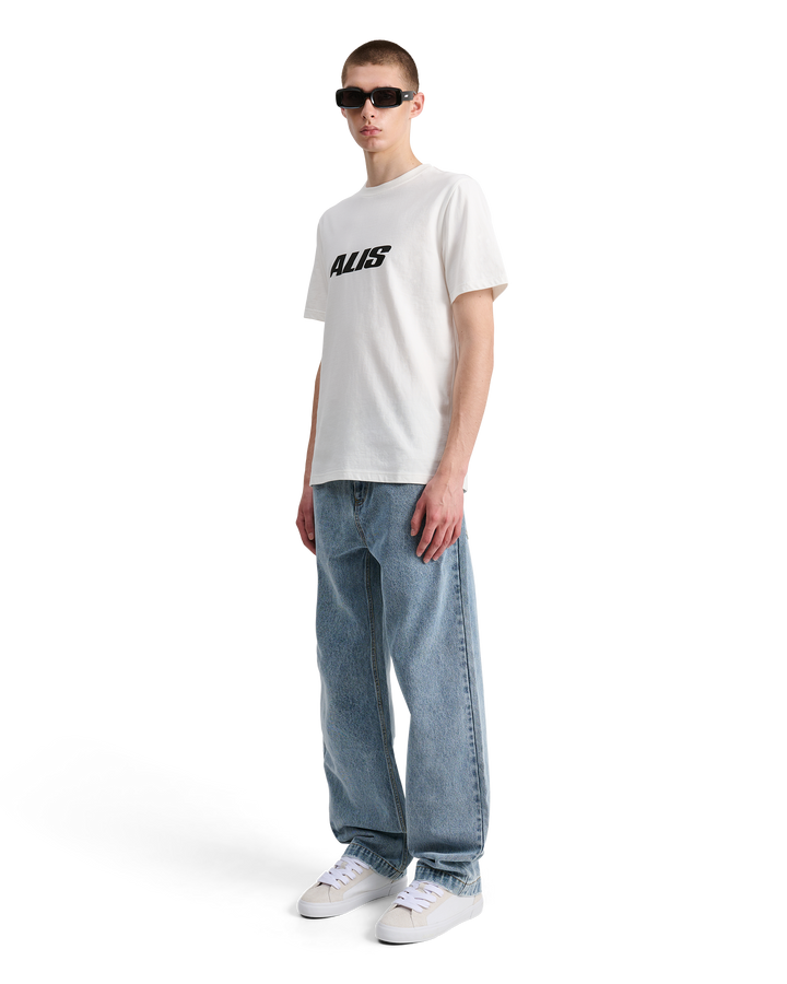 ALIS JERON ESSENTIAL T-SHIRT W/ CHEST LOGO T-shirt Solid White