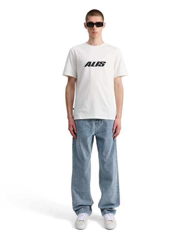 ALIS JERON ESSENTIAL T-SHIRT W/ CHEST LOGO T-shirt Solid White