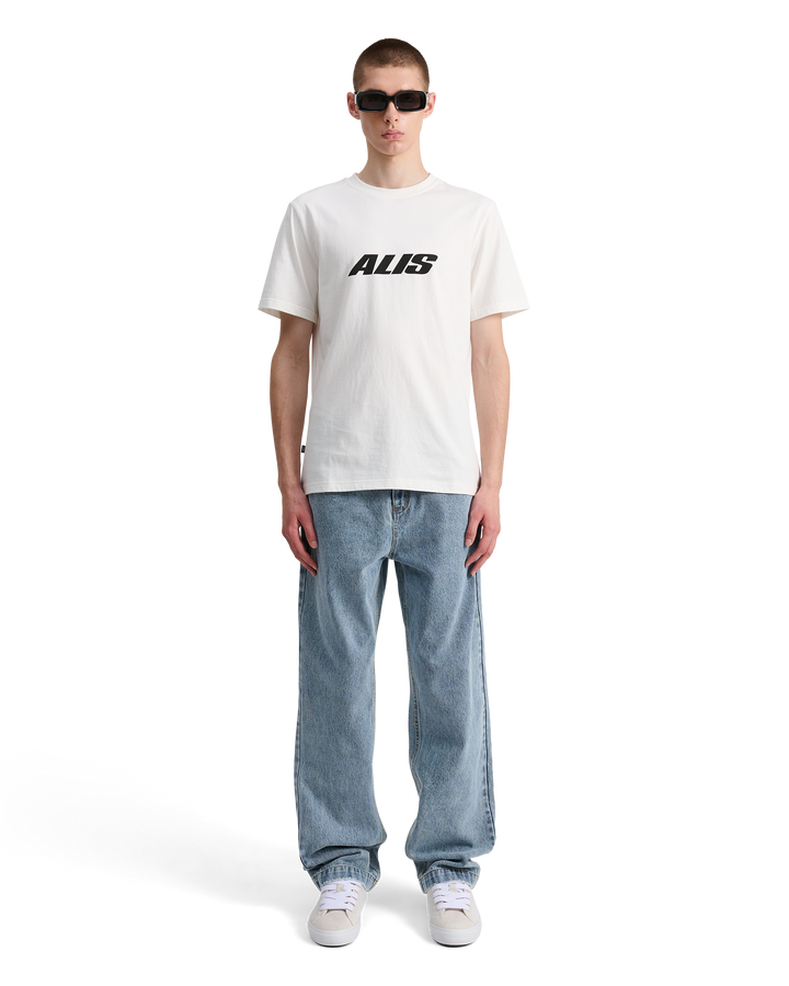 ALIS JERON ESSENTIAL T-SHIRT W/ CHEST LOGO T-shirt Solid White