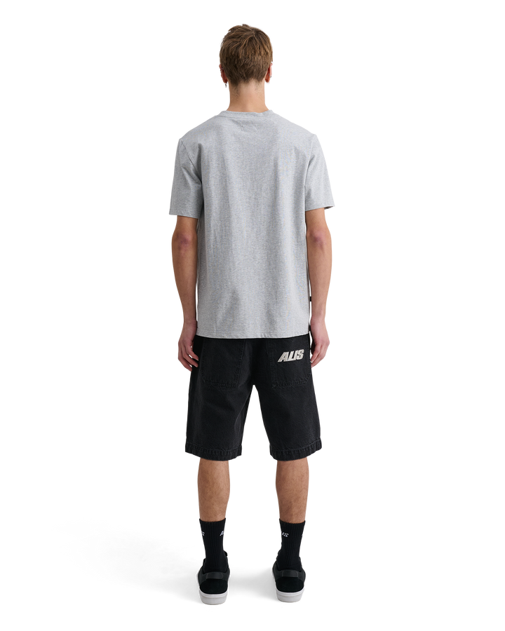 ALIS JERON ESSENTIAL T-SHIRT W/ CHEST LOGO T-shirt Grey Melange