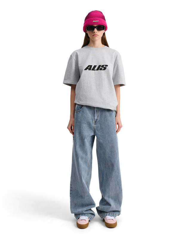 ALIS JERON ESSENTIAL T-SHIRT W/ CHEST LOGO T-shirt Grey Melange