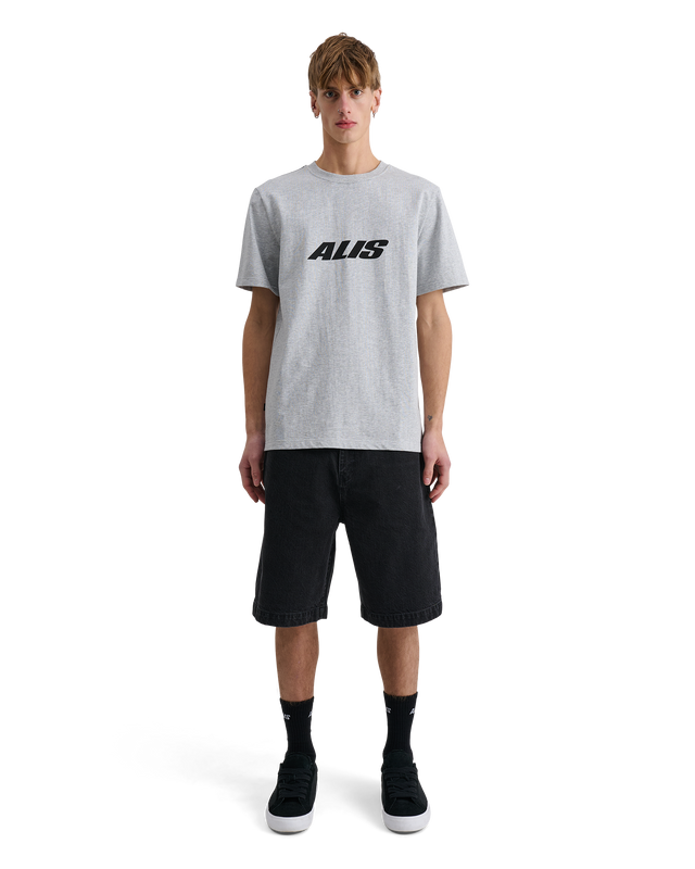 ALIS JERON ESSENTIAL T-SHIRT W/ CHEST LOGO T-shirt Grey Melange
