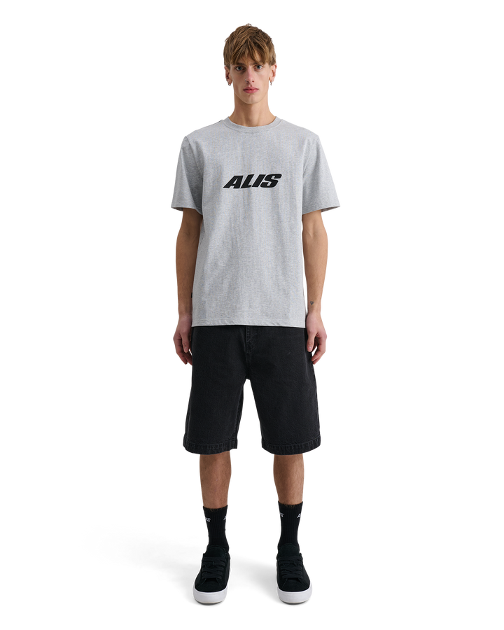 ALIS JERON ESSENTIAL T-SHIRT W/ CHEST LOGO T-shirt Grey Melange