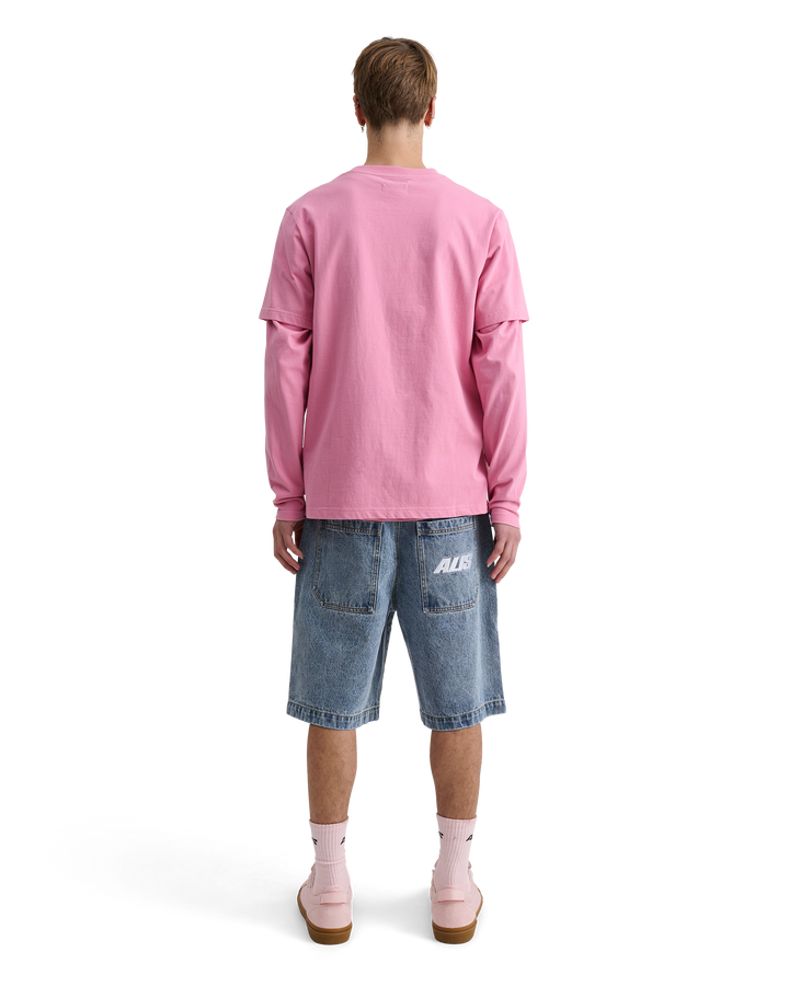 ALIS JERON ESSENTIAL T-SHIRT W/ CHEST LOGO T-shirt Solid Pink