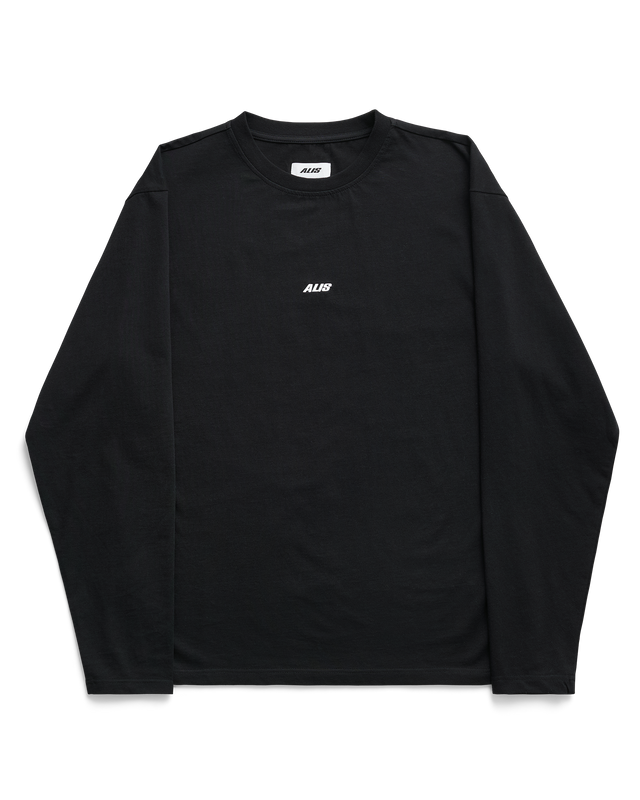 ALIS JOSHUA LONG SLEEVE W/ LOGO L/S Jersey Solid Black