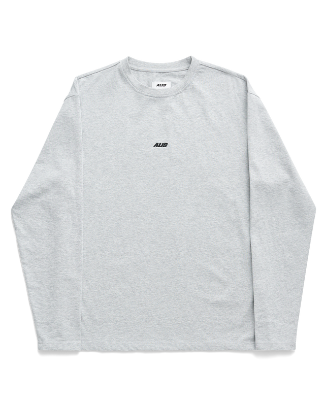ALIS JOSHUA LONG SLEEVE W/ LOGO L/S Jersey Grey Melange