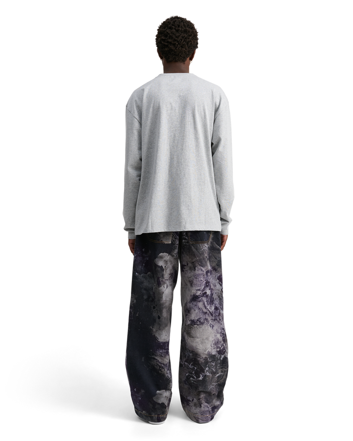 ALIS JOSHUA LONG SLEEVE W/ LOGO L/S Jersey Grey Melange