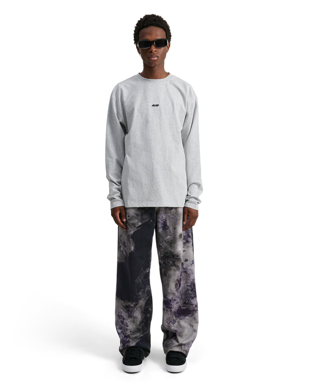 ALIS JOSHUA LONG SLEEVE W/ LOGO L/S Jersey Grey Melange