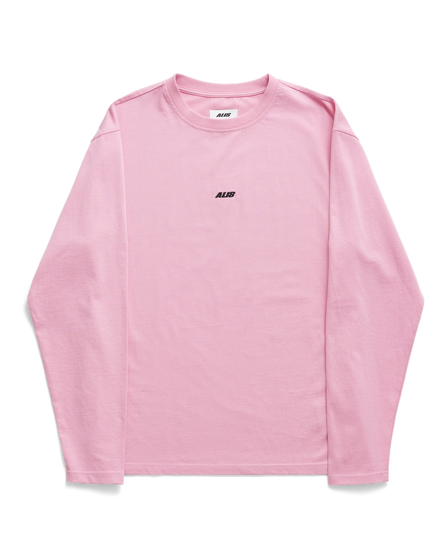 ALIS JOSHUA LONG SLEEVE W/ LOGO L/S Jersey Solid Pink