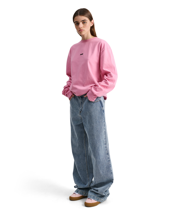 ALIS JOSHUA LONG SLEEVE W/ LOGO L/S Jersey Solid Pink