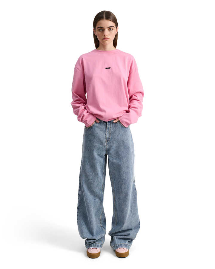 ALIS JOSHUA LONG SLEEVE W/ LOGO L/S Jersey Solid Pink