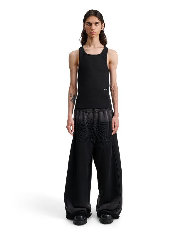 ALIS MIKHEIL WIDE SWEAT PANTS W/ EMBROIDERY Sweatpants