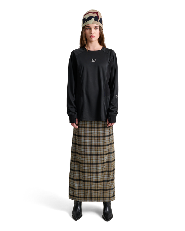 ALIS NIKOLA LONG SLEEVE W. EMBROIDERED LOGO L/S Jersey Black : Black
